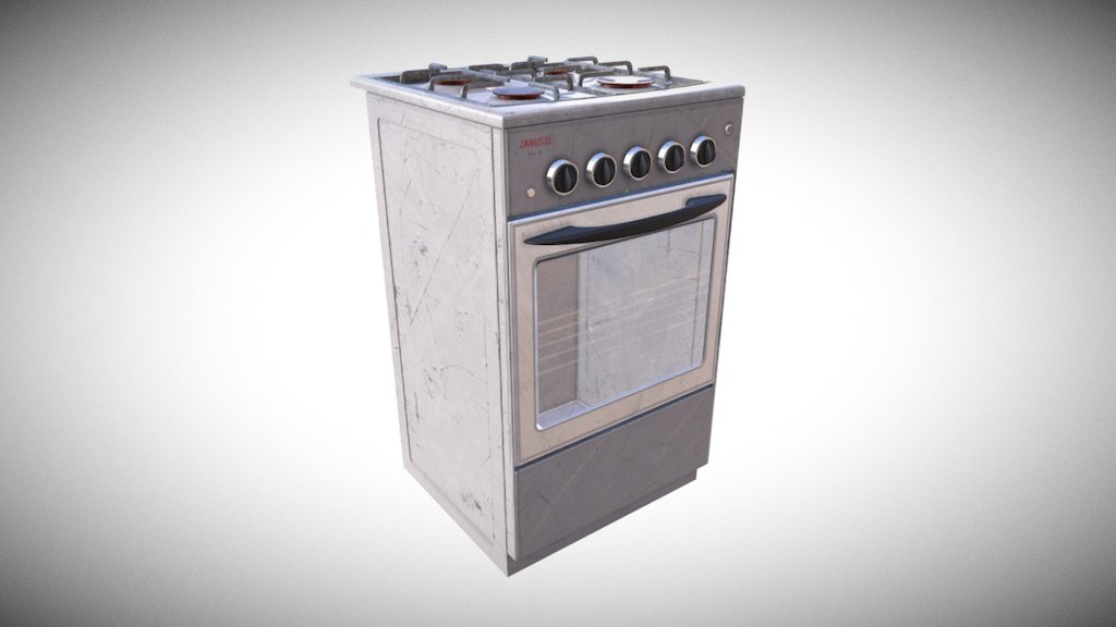 Gas Oven Simple 3d model