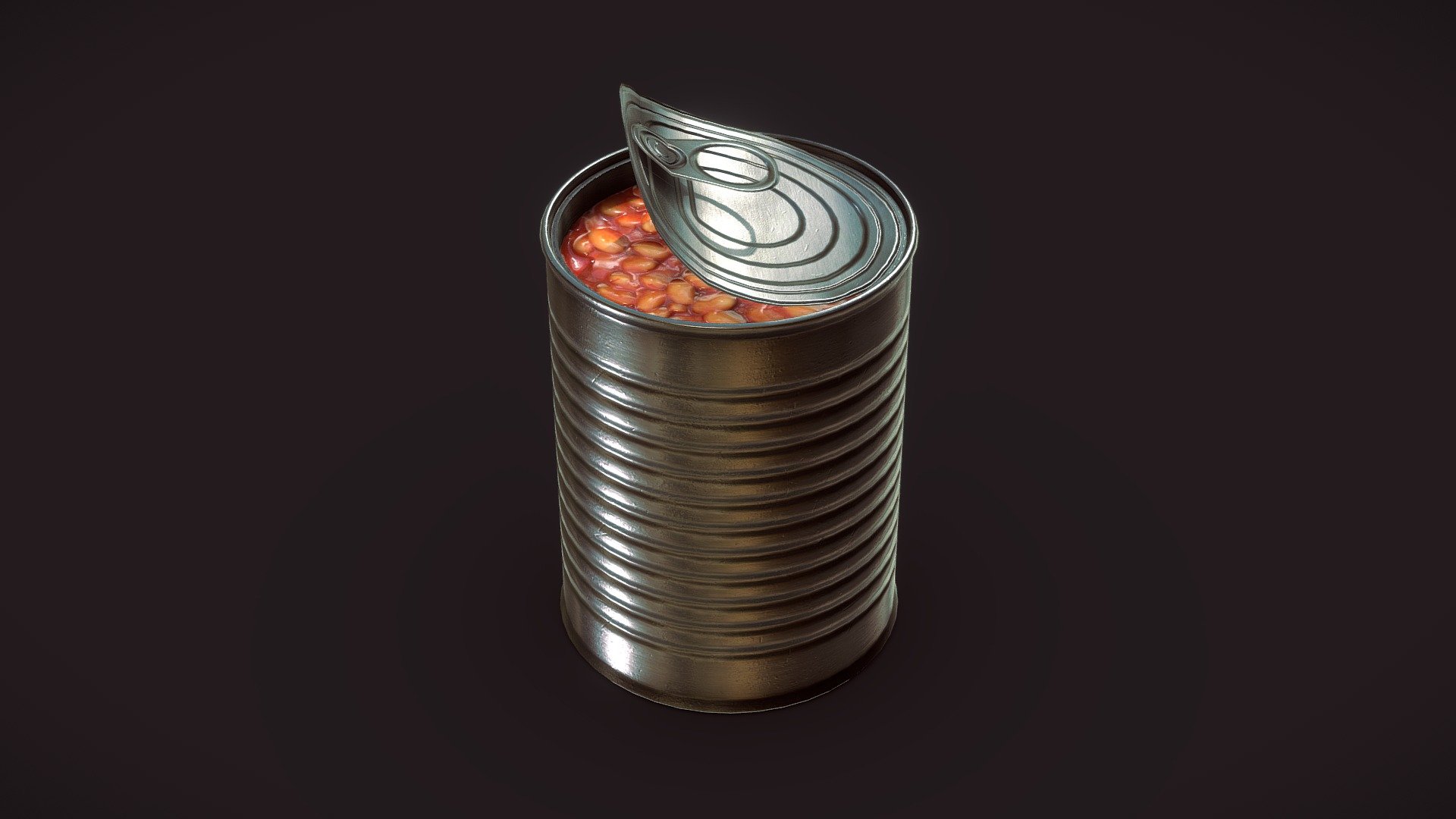 Can of beans 3d model