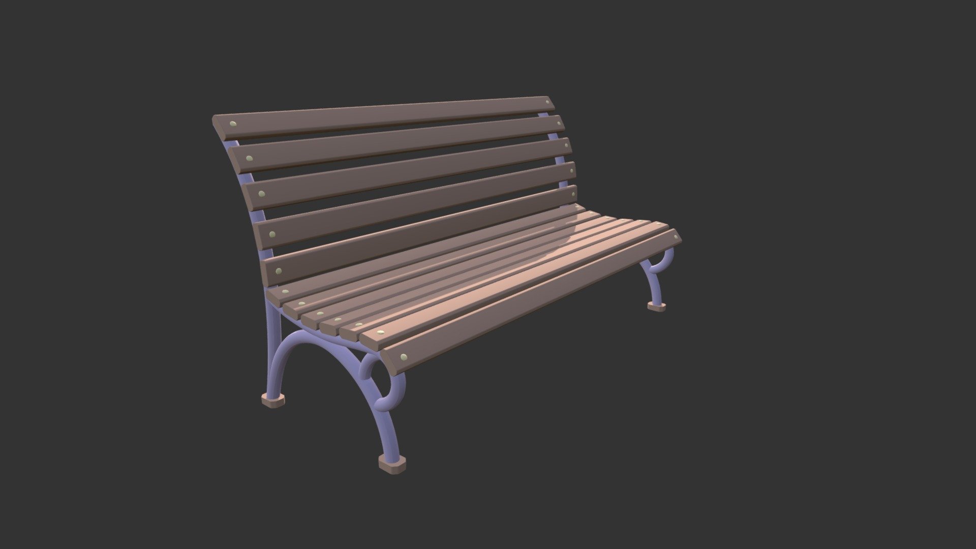 Park bench 3d model