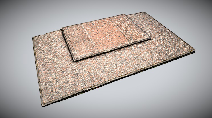 Stone Platform 3d model