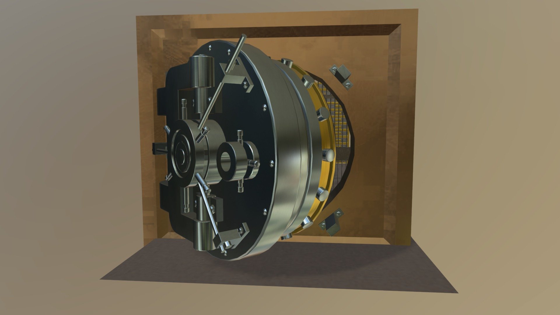 Bank Vault 3d model