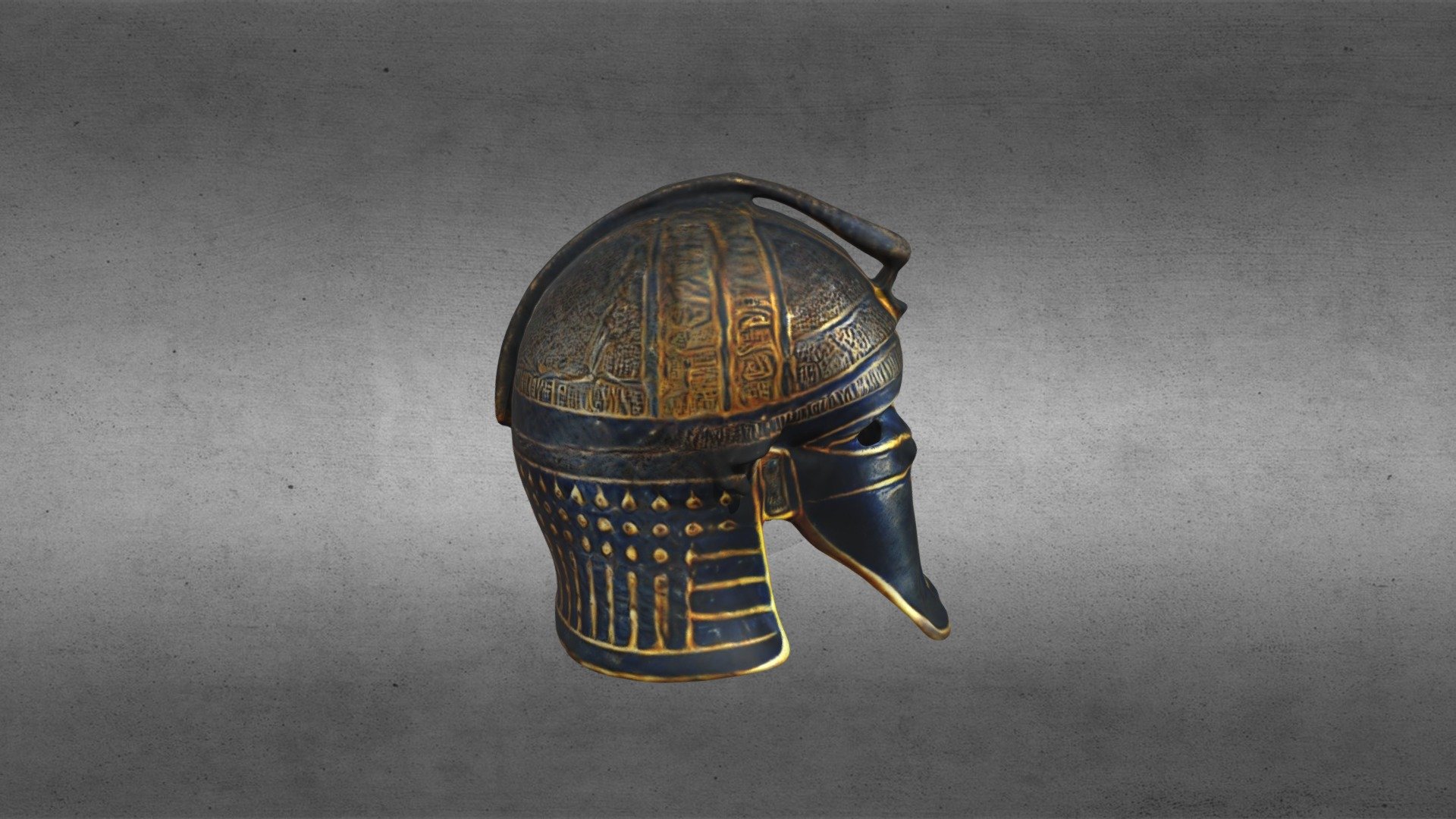 Ancient Egyptian helmet 3d model