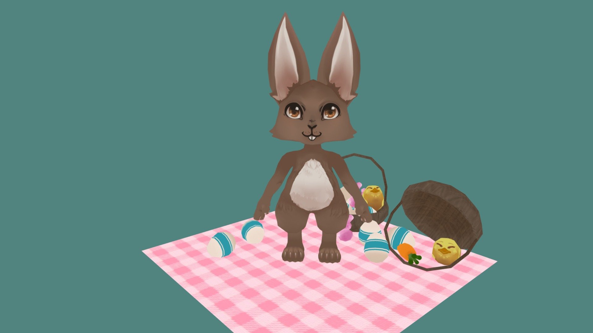 Easter Bunny 3d model