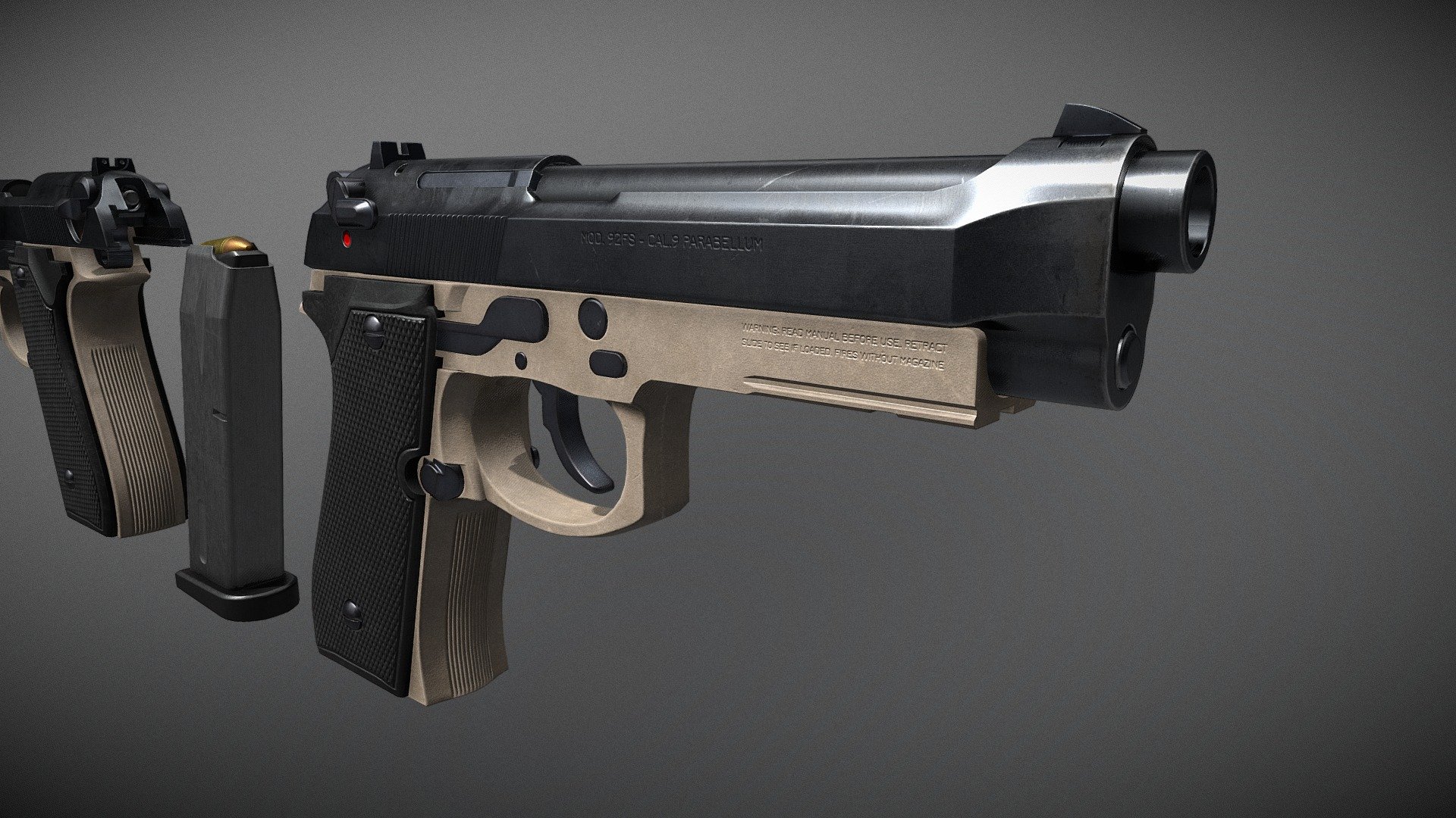 M9 Beretta 3d model