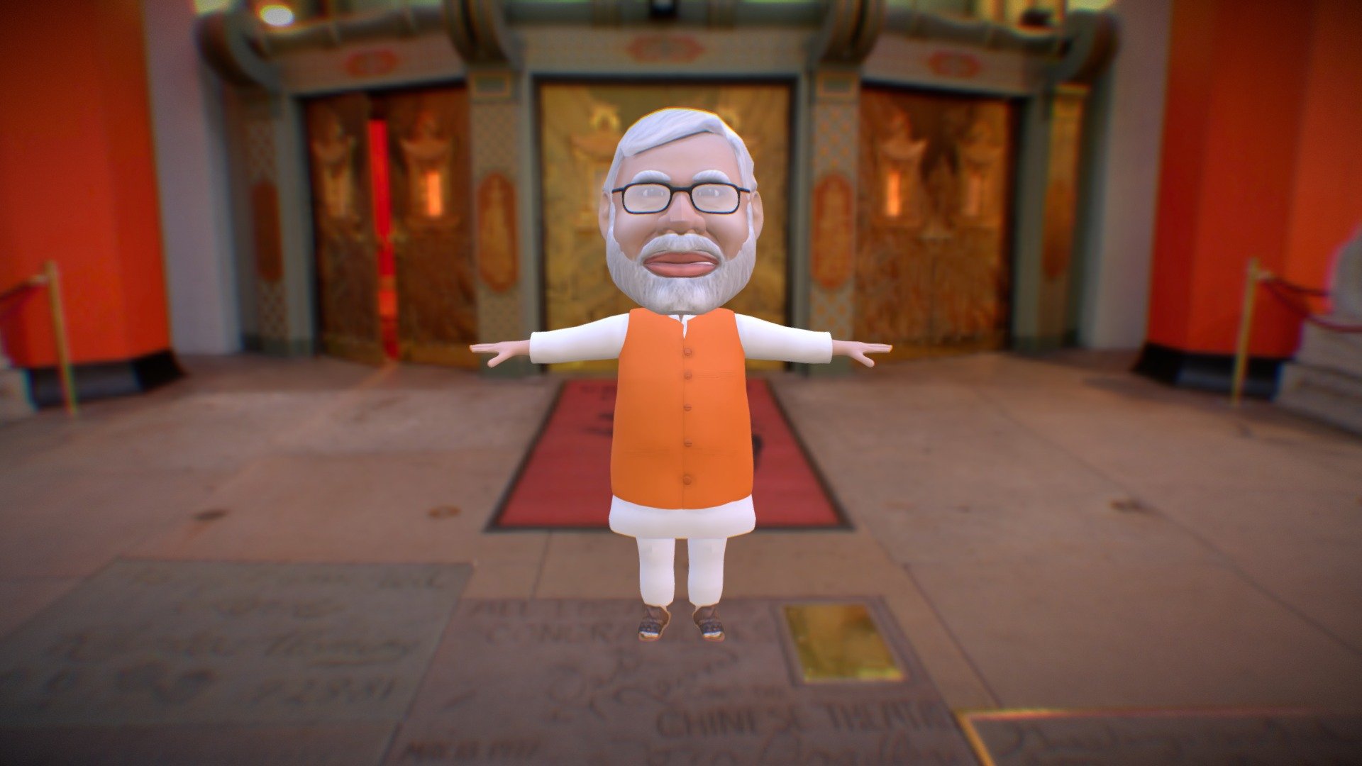 Narendra Modi 3d model