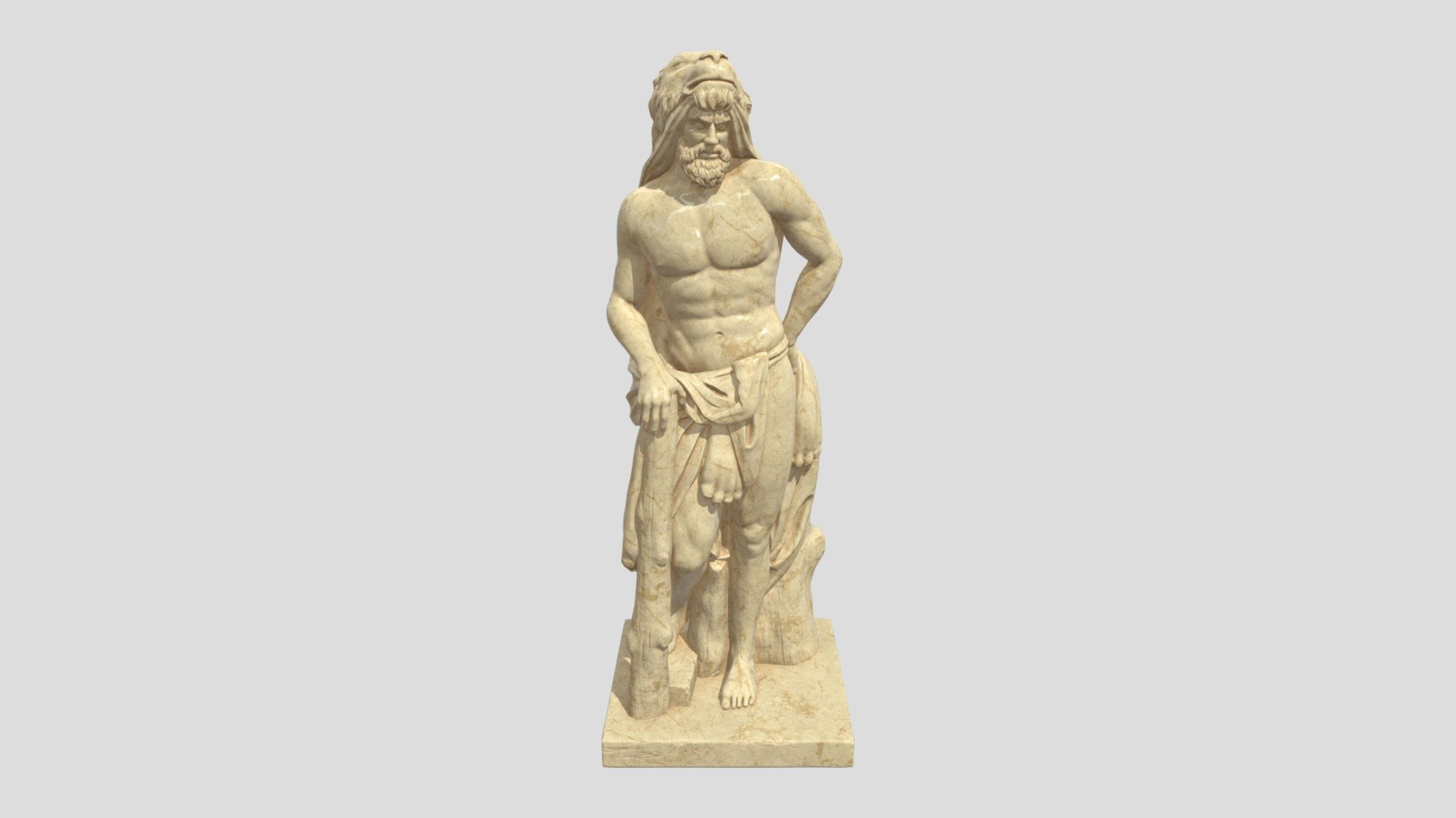 Hercules Greek Statue 3d model