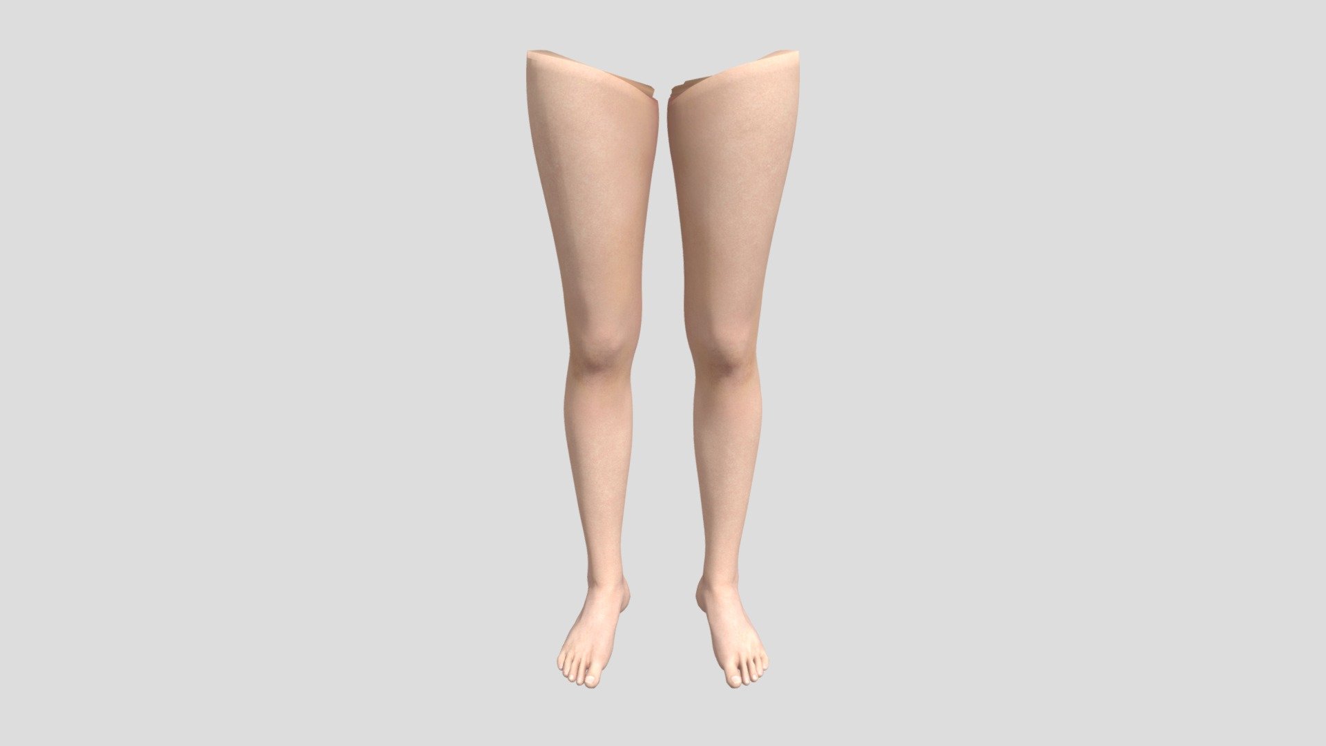 Attractive Women Over The Knee Leg Model 3d model