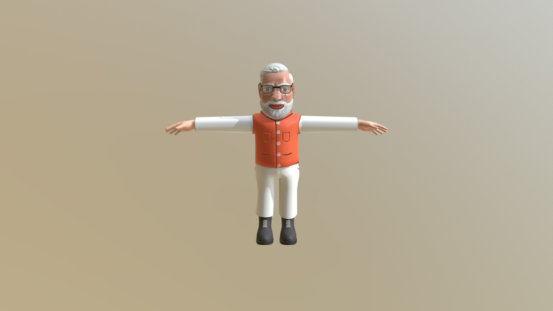 narendra modi 3d model