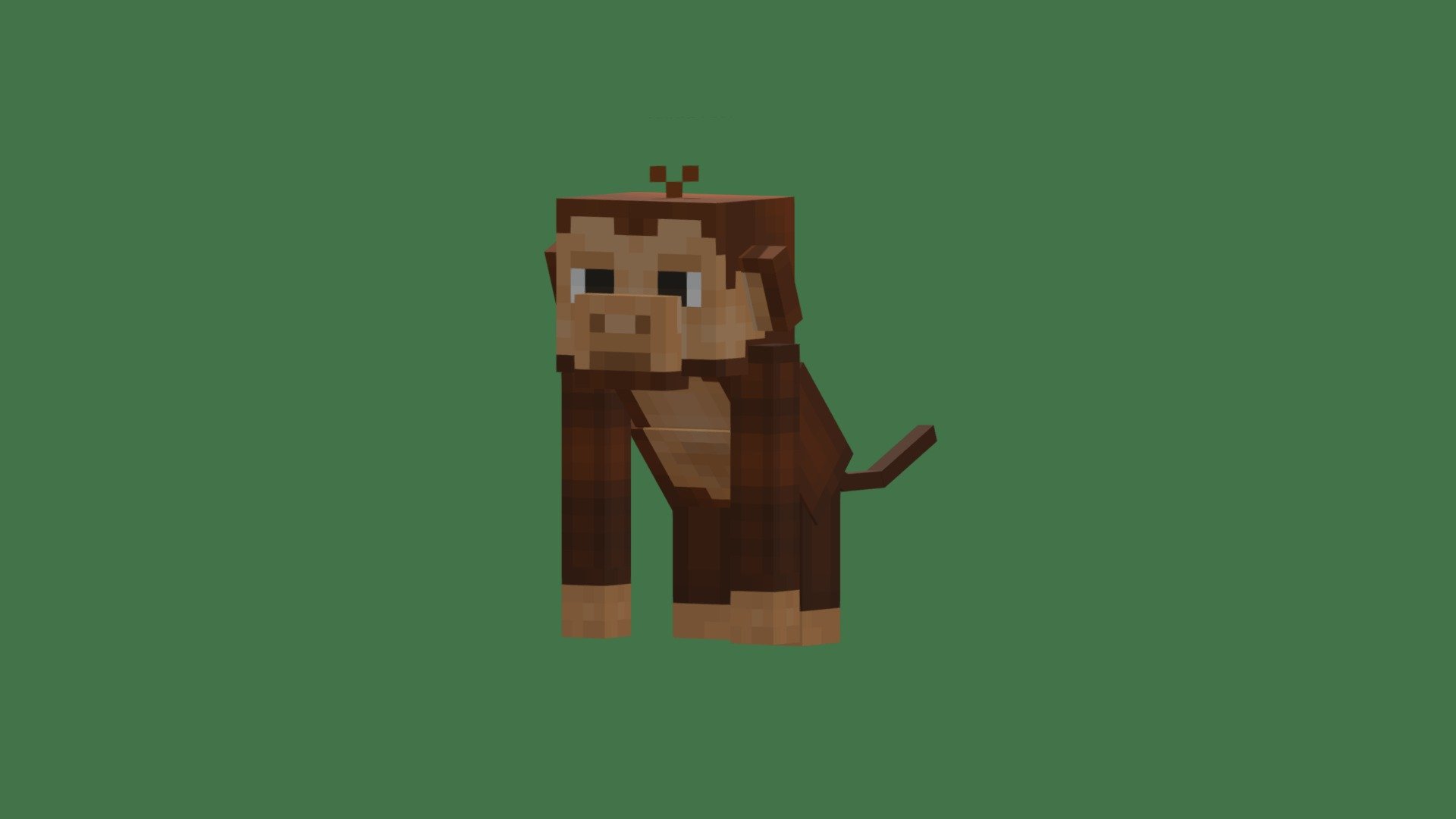 Medium Wu Kong Monkey (Minecraft Mob) 3d model