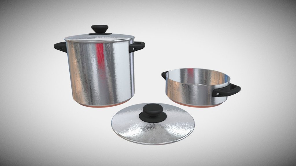 Cooking Pots 3d model