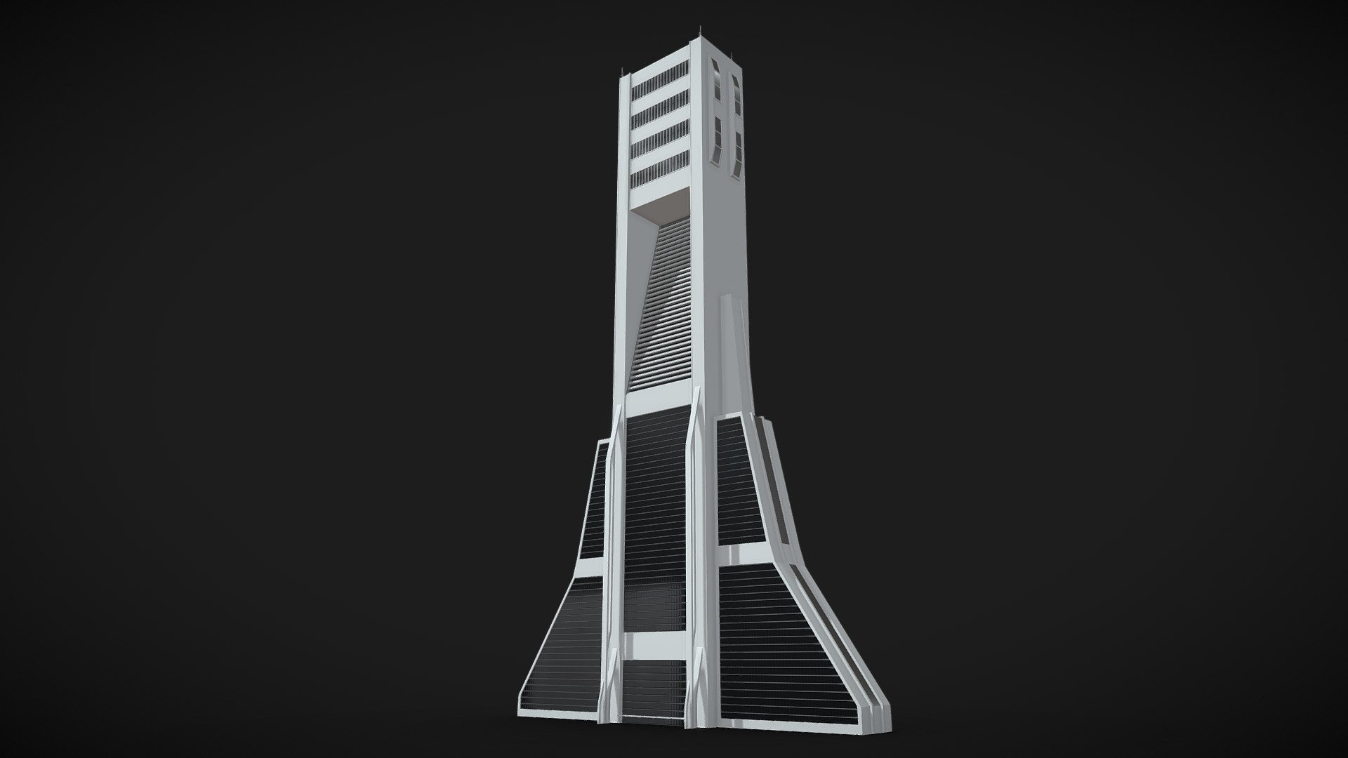 Sci-Fi Skyscraper 2 3d model