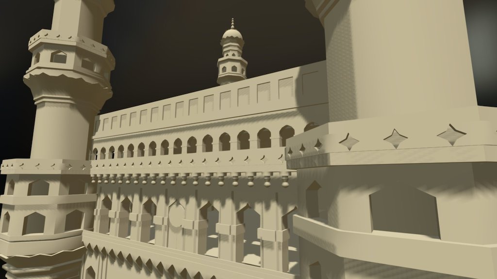 Charminar, Hyderabad 3d model