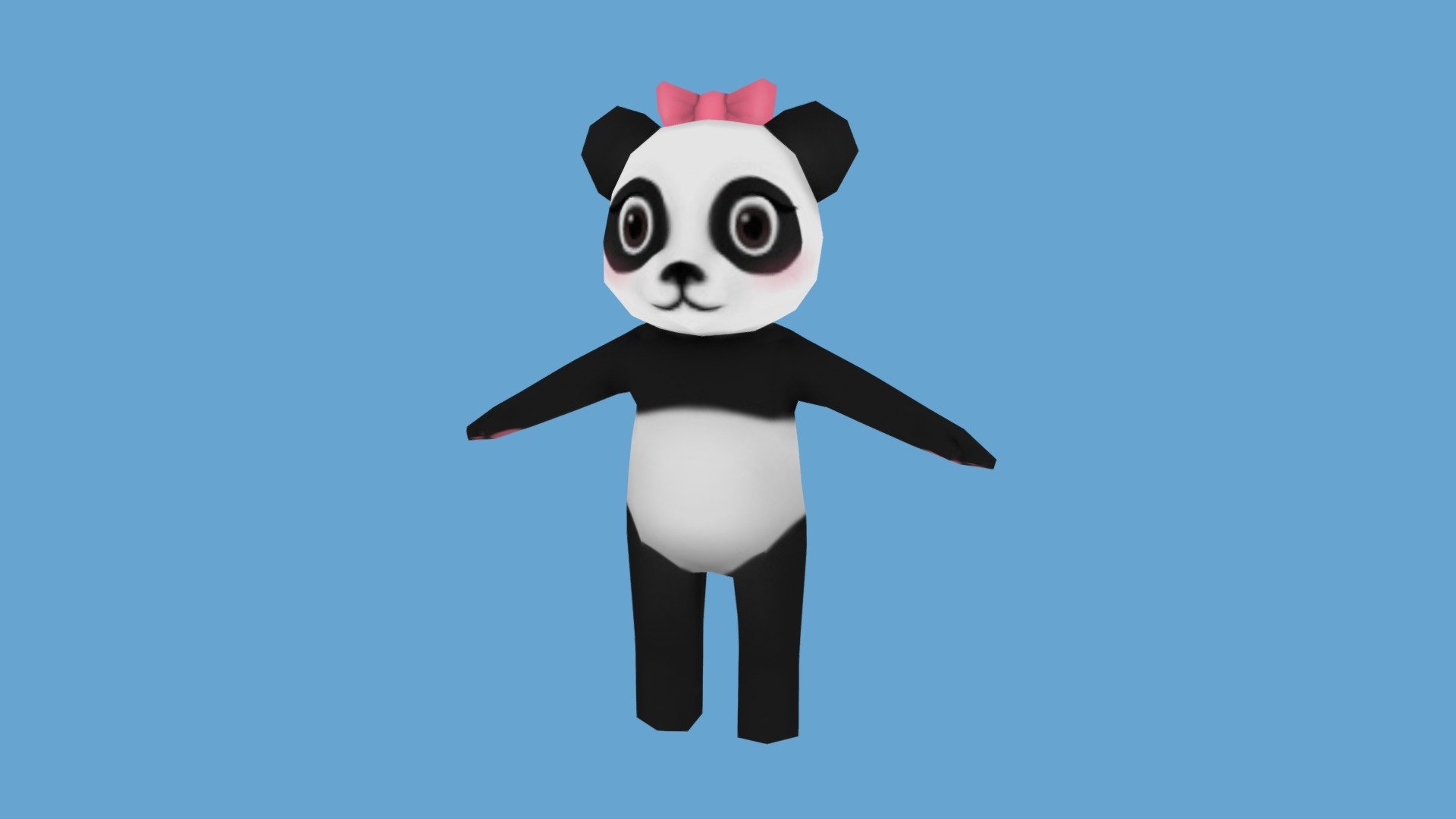 Amanda Panda 3d model