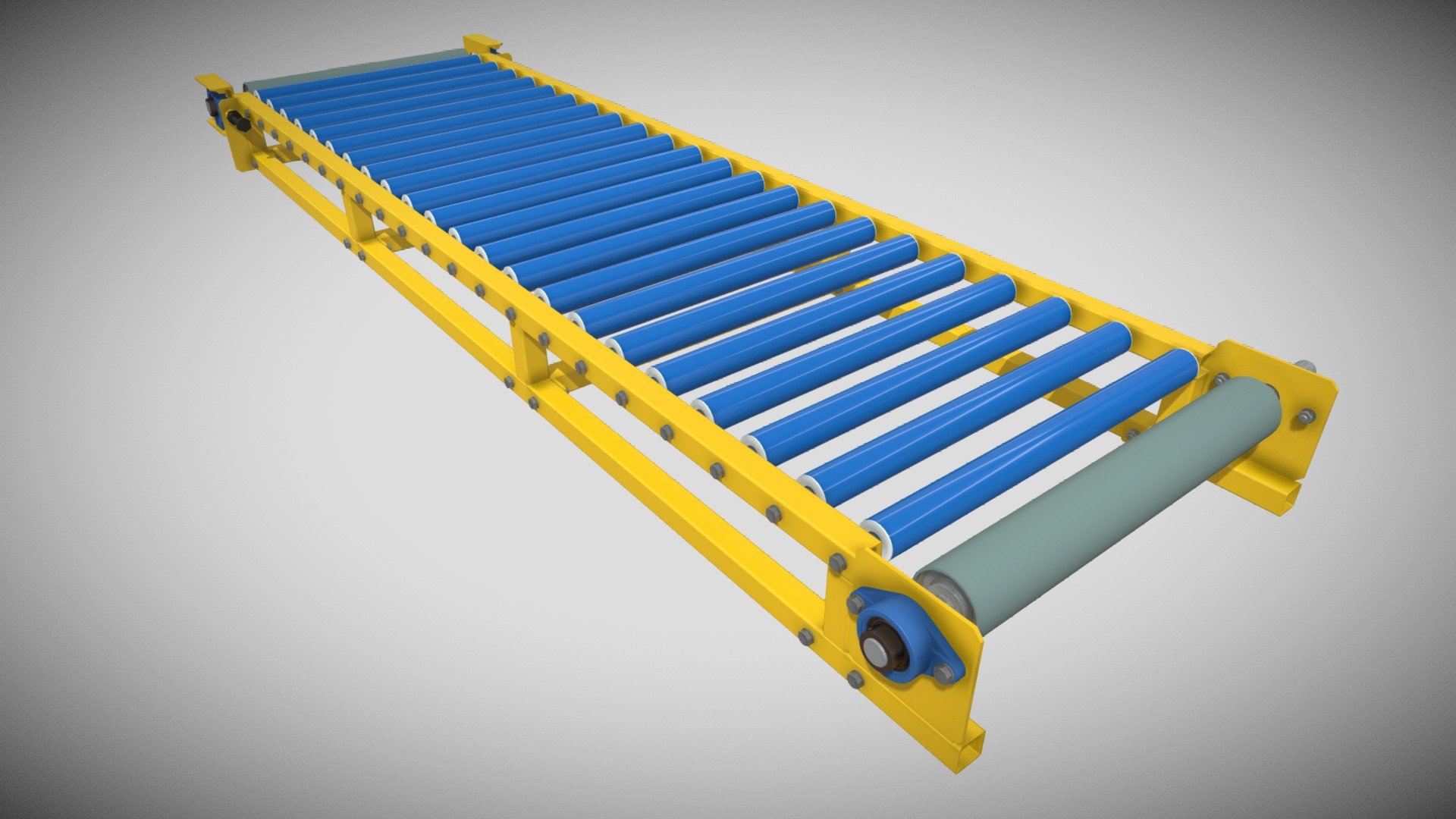 Basic conveyor belt 3d model