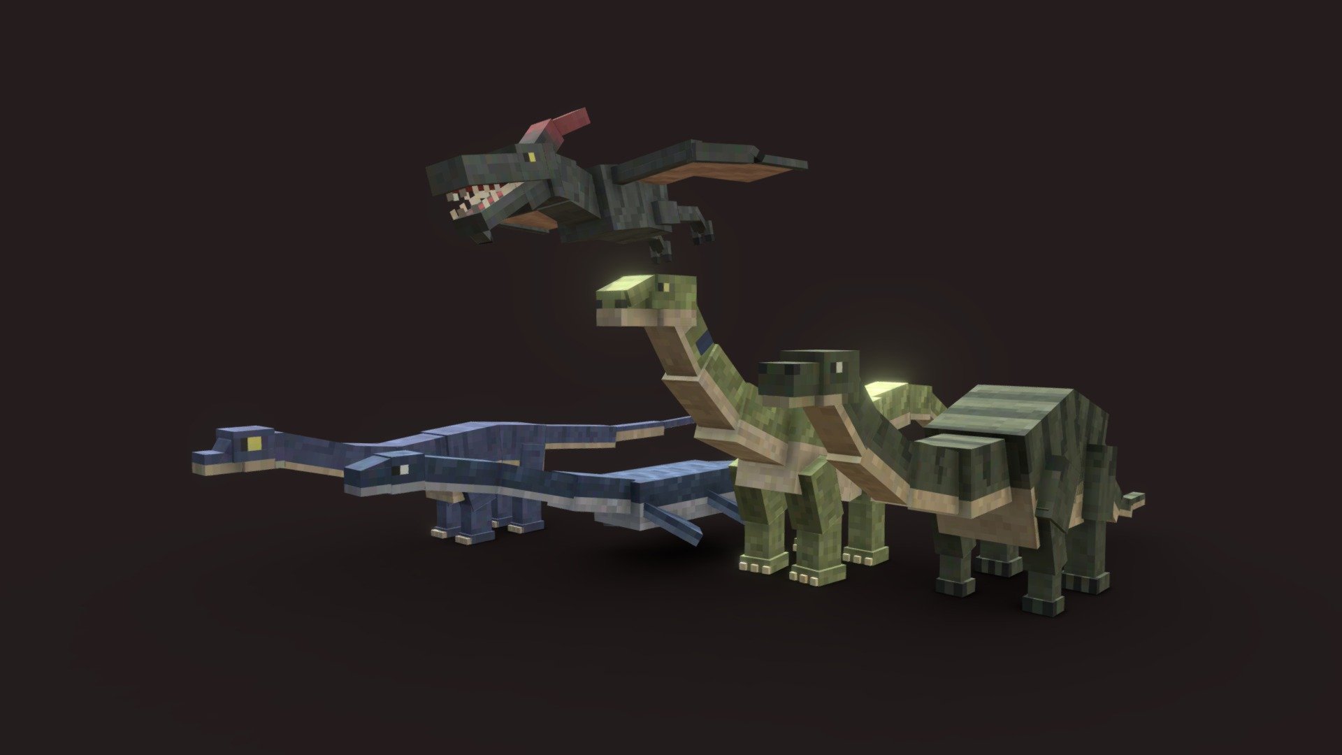 Dinosaurs 4 3d model