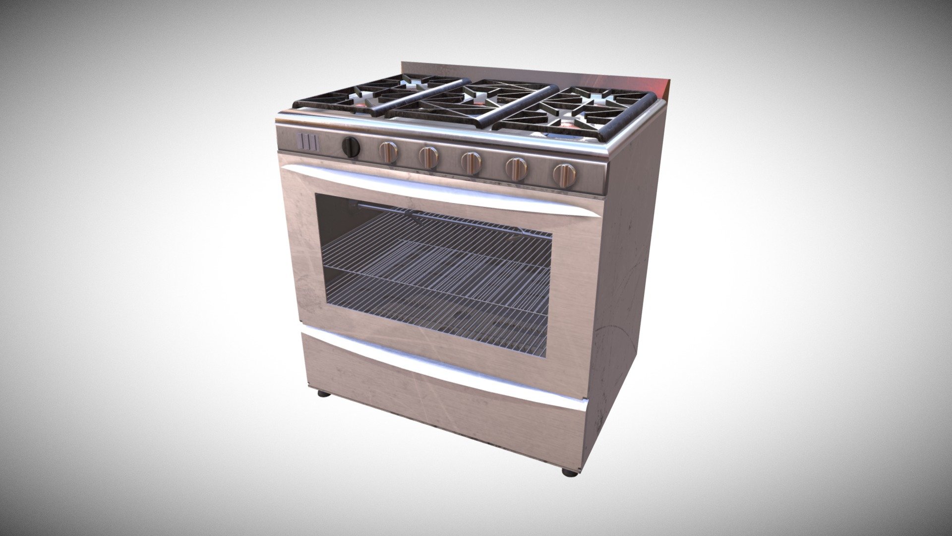 Gas Oven 3d model