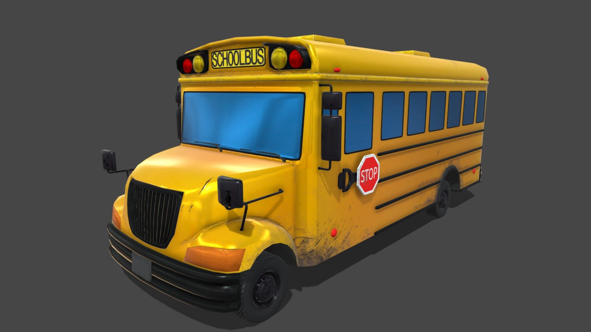 school Bus 3d model