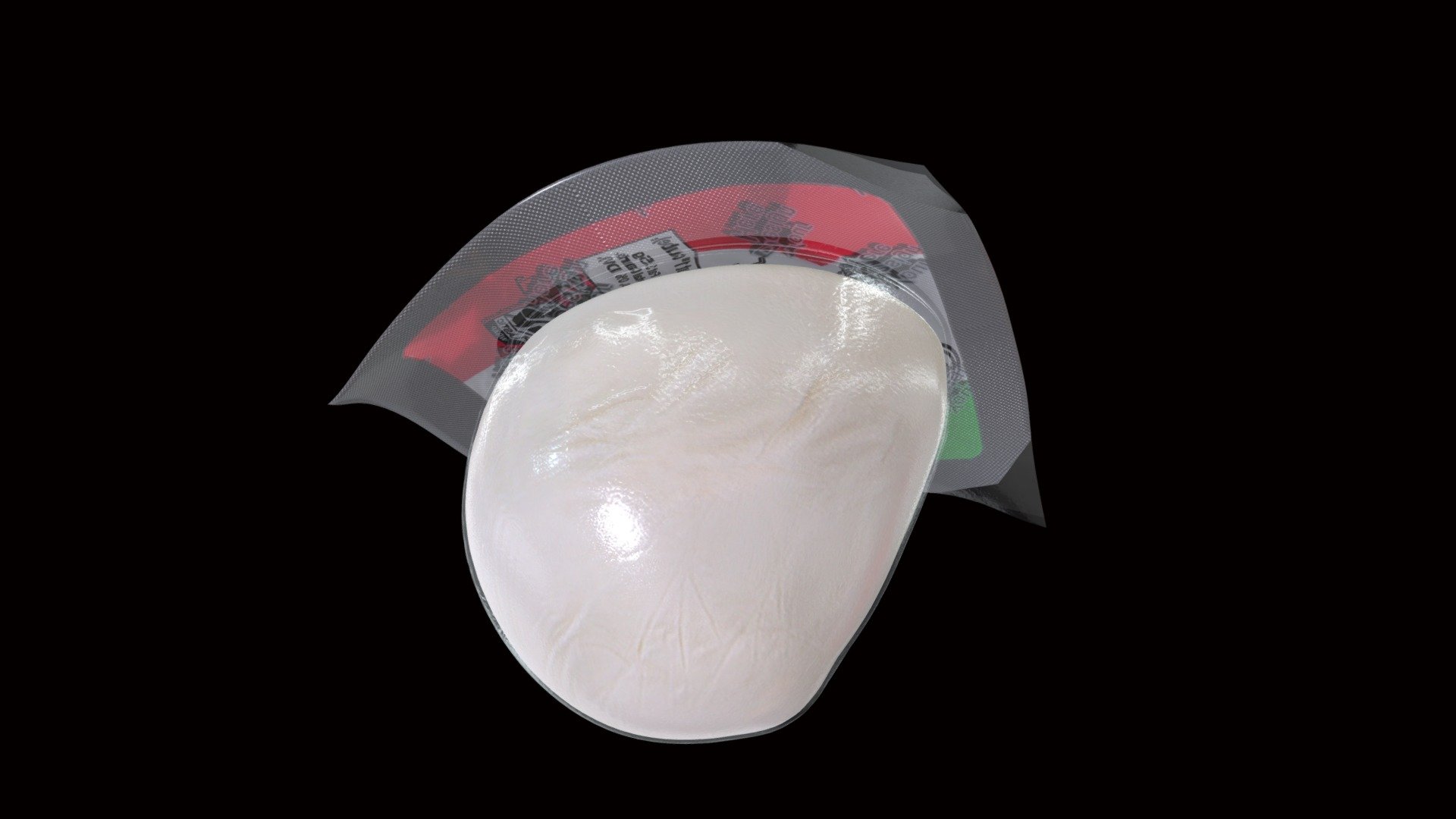 Package of Mozzarella 3d model