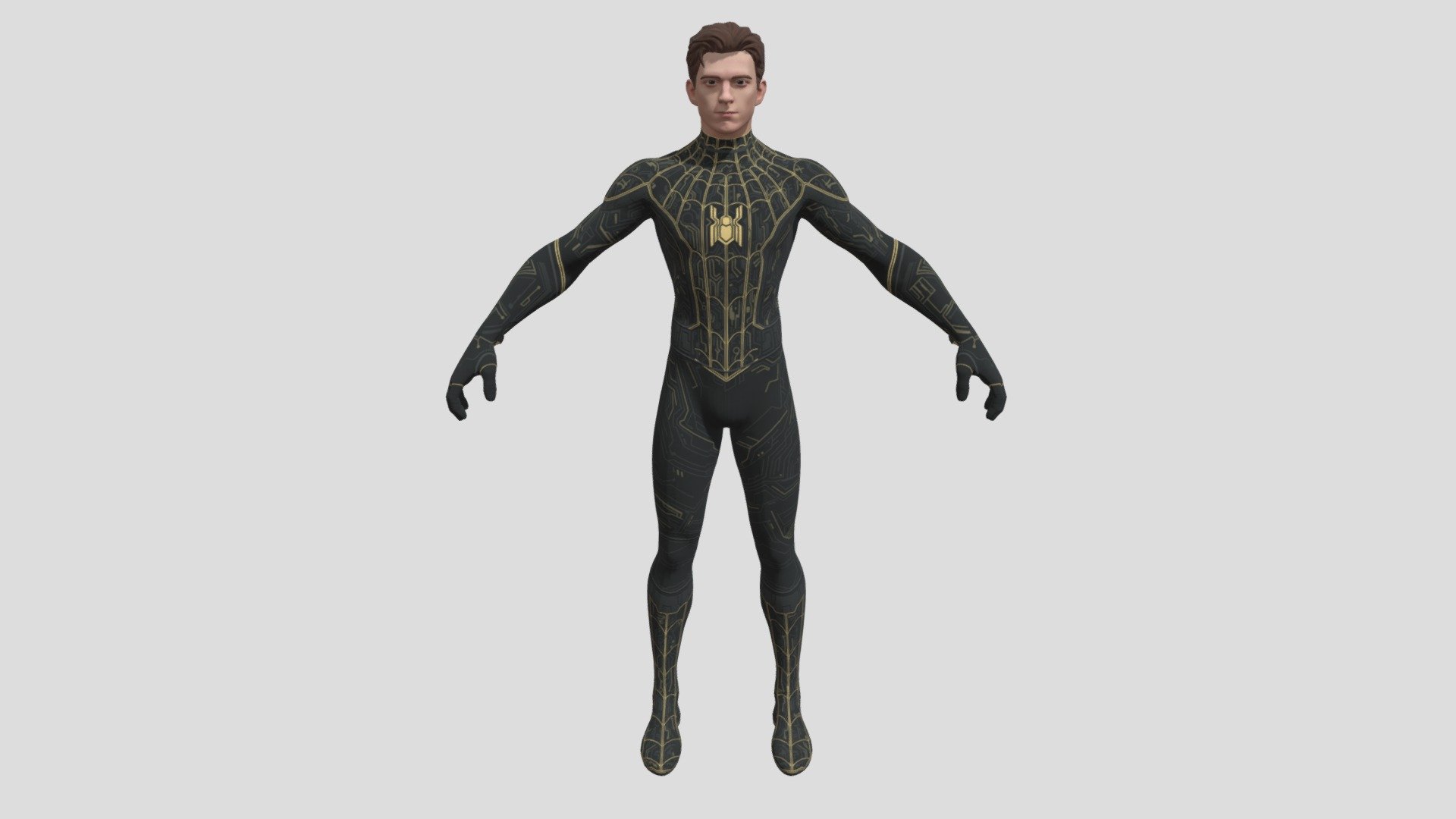 Fortnite: No Way Home Peter Parker (Black Suit) 3d model