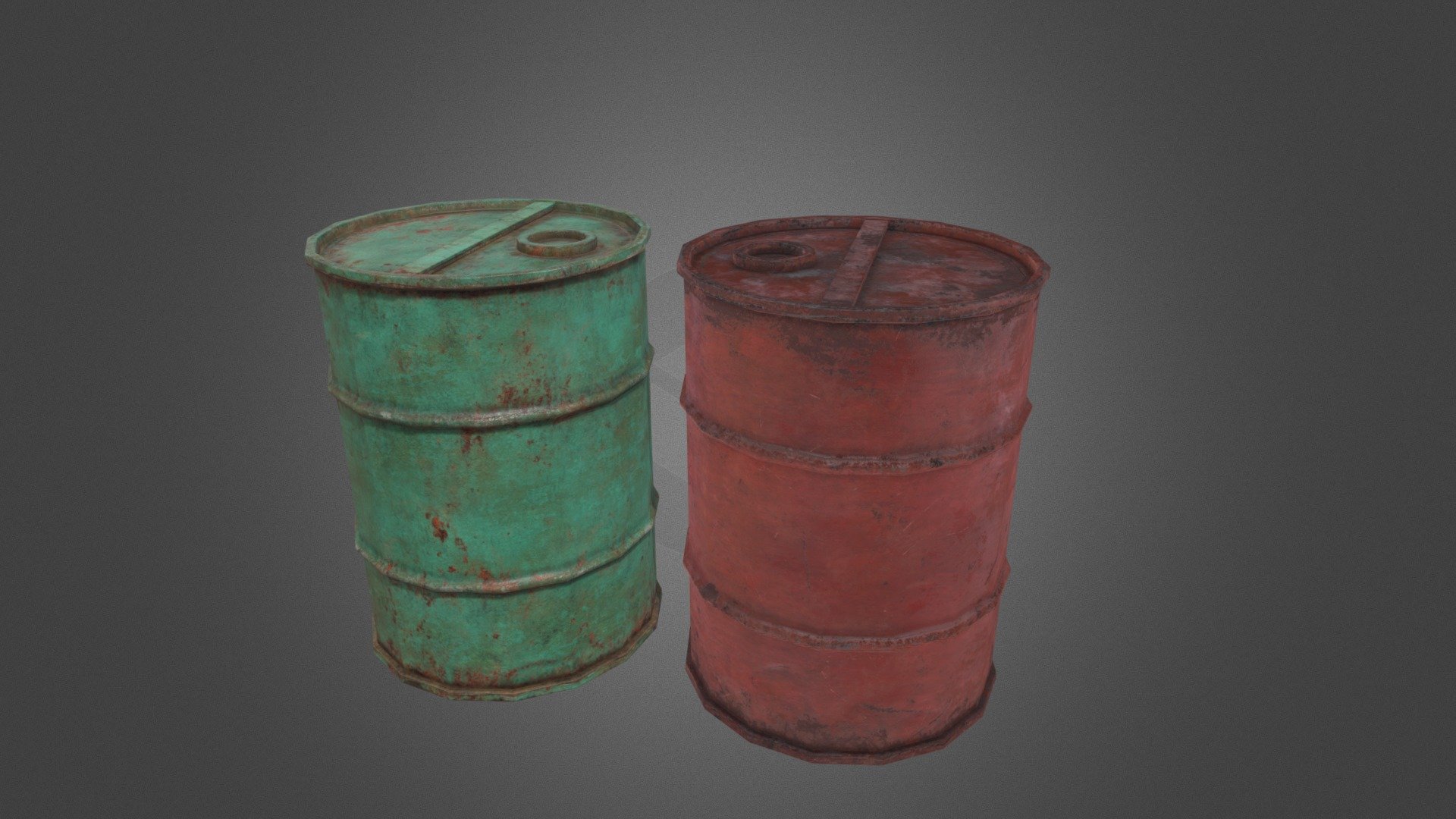 oil drum 3d model