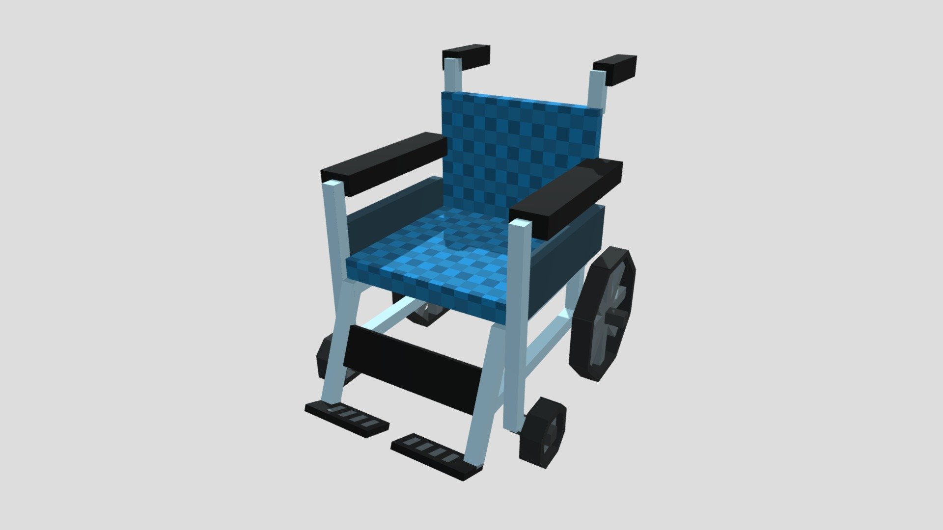 Wheelchair in Minecraft 3d model