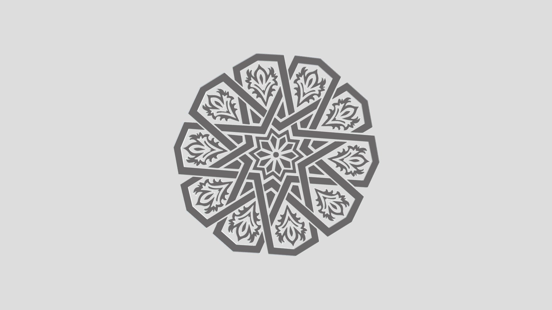 Islamic pattern 3d model