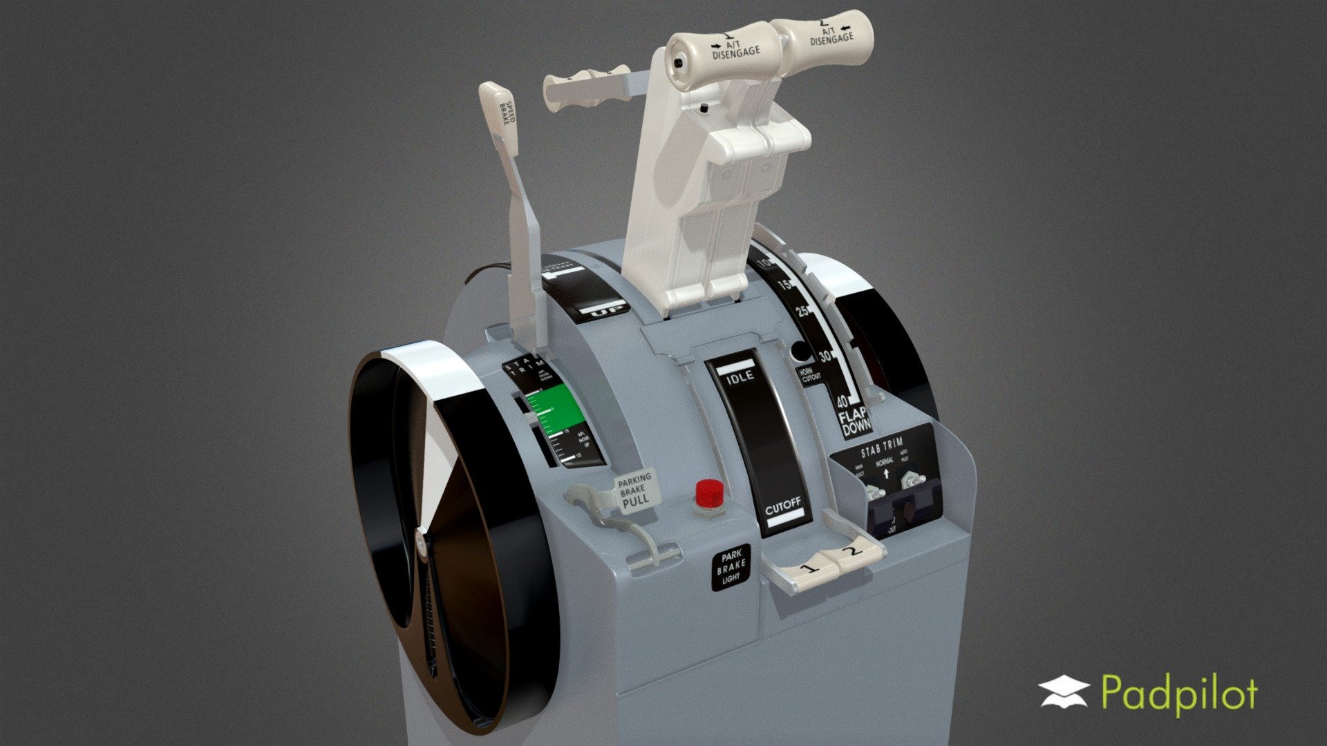 B737-800 Throttle Quadrant 3d model