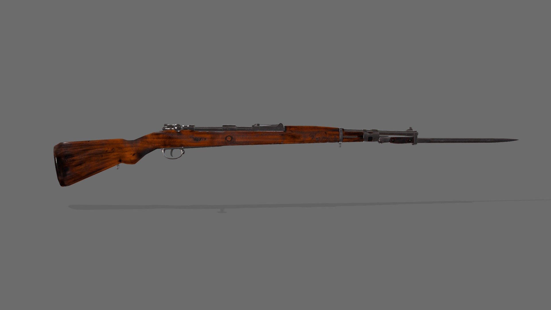 中正式步枪 3d model
