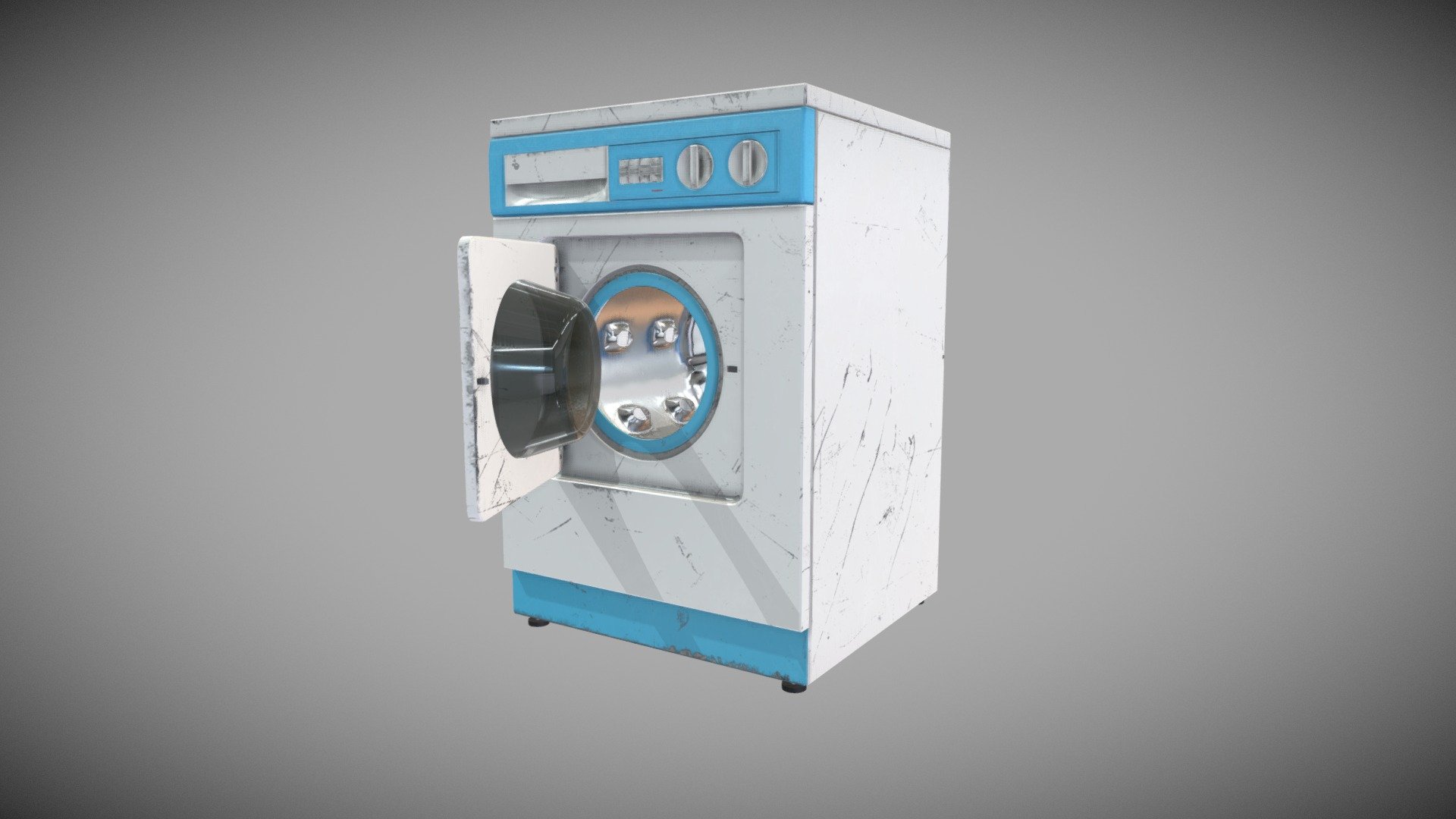 Washing Machine Open 3d model