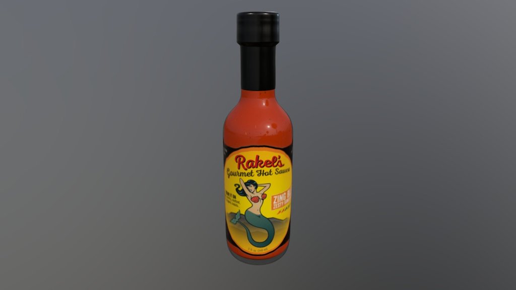 Rakels Gourmet Hot Sauce Zing Bling 3d model