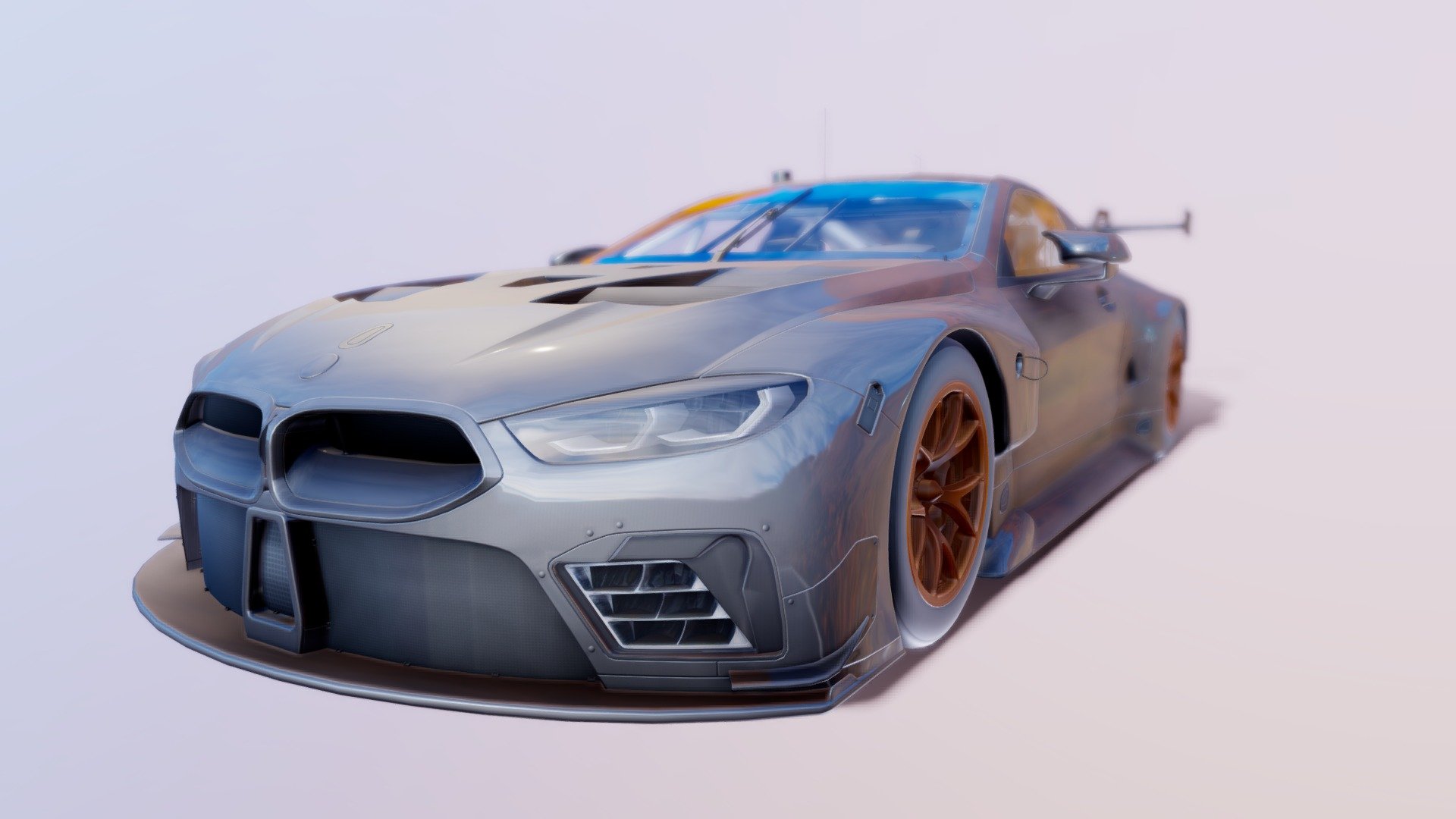 2017 Bmw M8 GTE 3d model