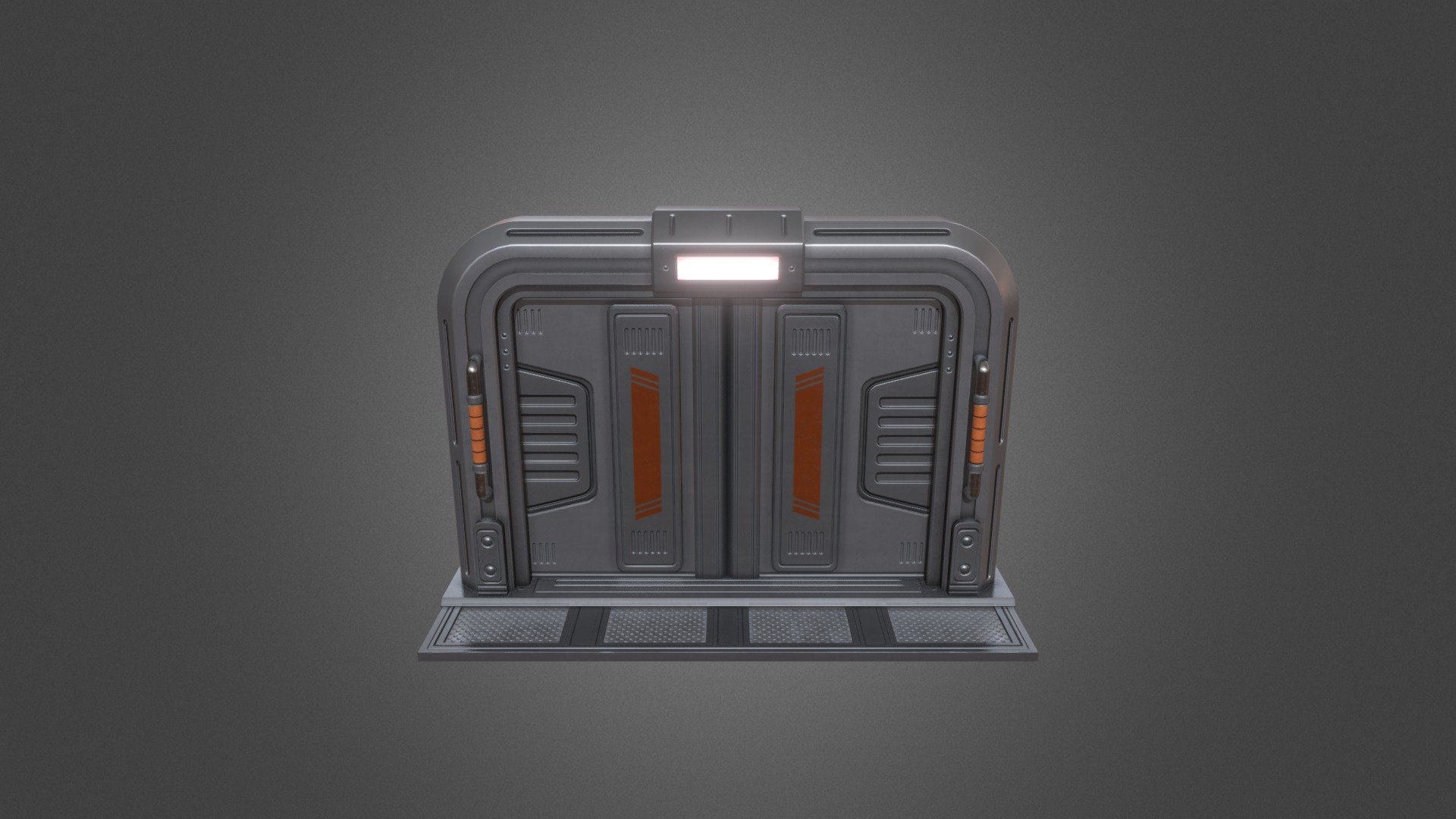 Sci-Fi Door 3d model