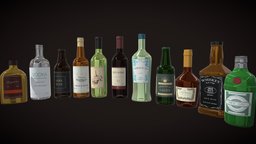 Alcohol bottles