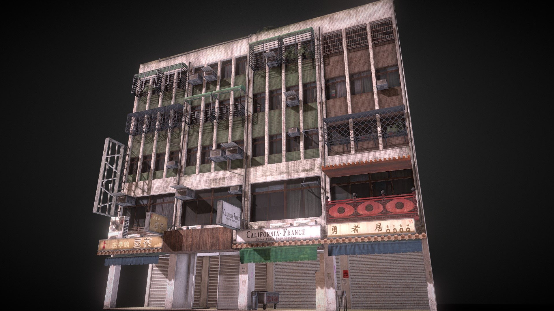 Raohe Building 04 3d model