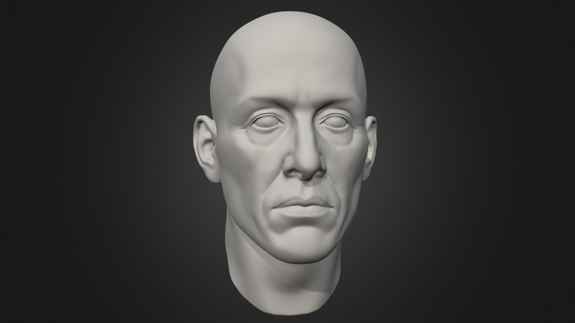 Male Head 4 3d model