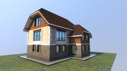 3 level house exterior sample