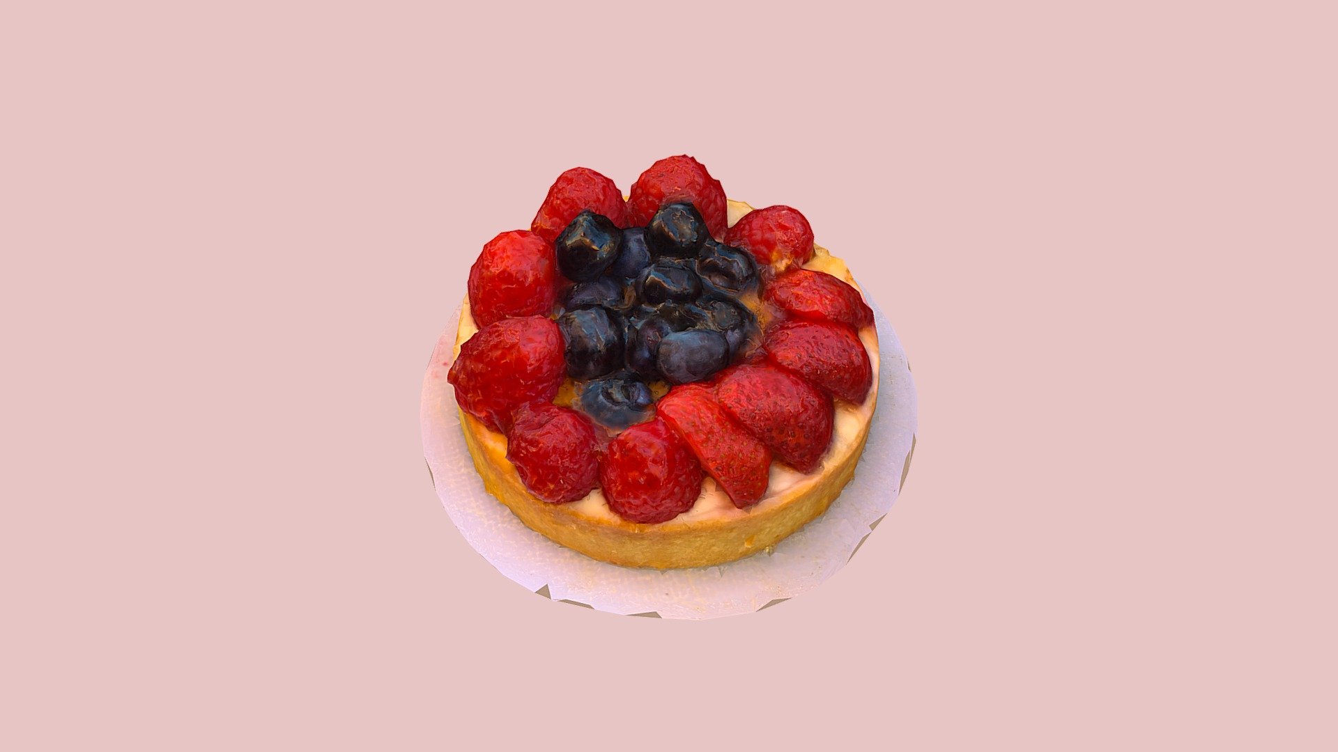 STRAWBERRY TART 3d model