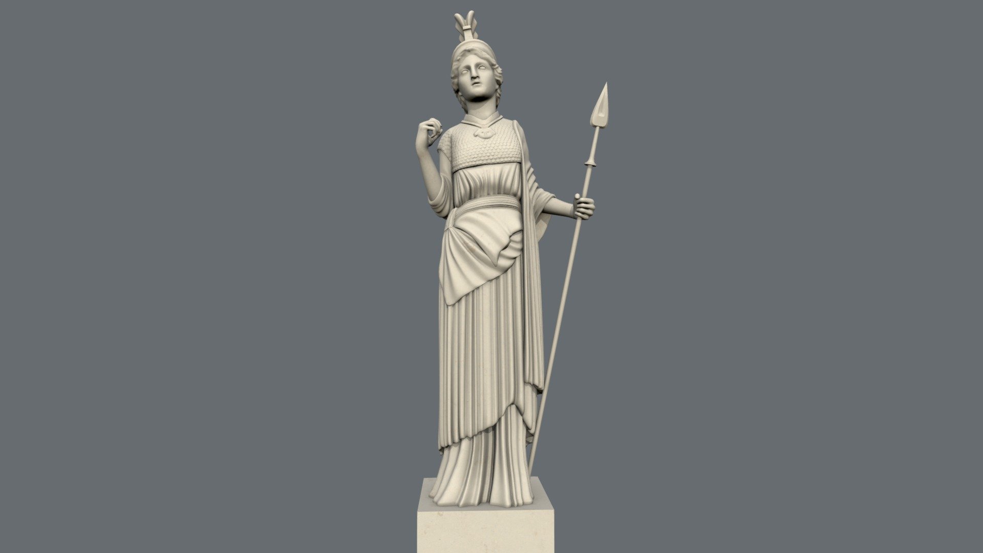 Minerva Statue 3d model