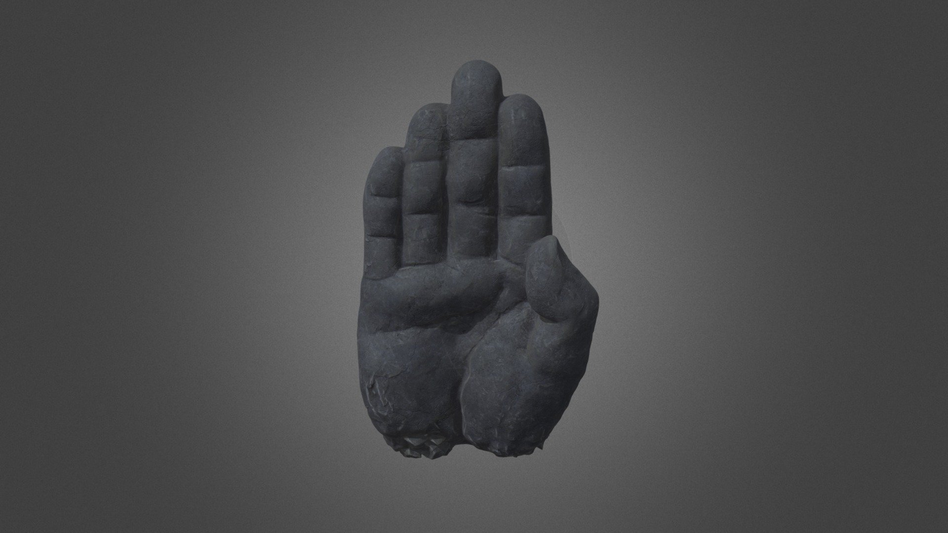 Stone hand 3d model