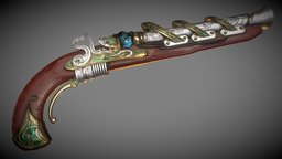 Coil Lock Steampunk Pistol