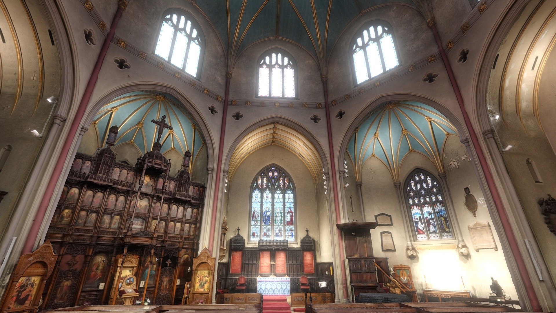 St Dunstan In The West Interior 3d model