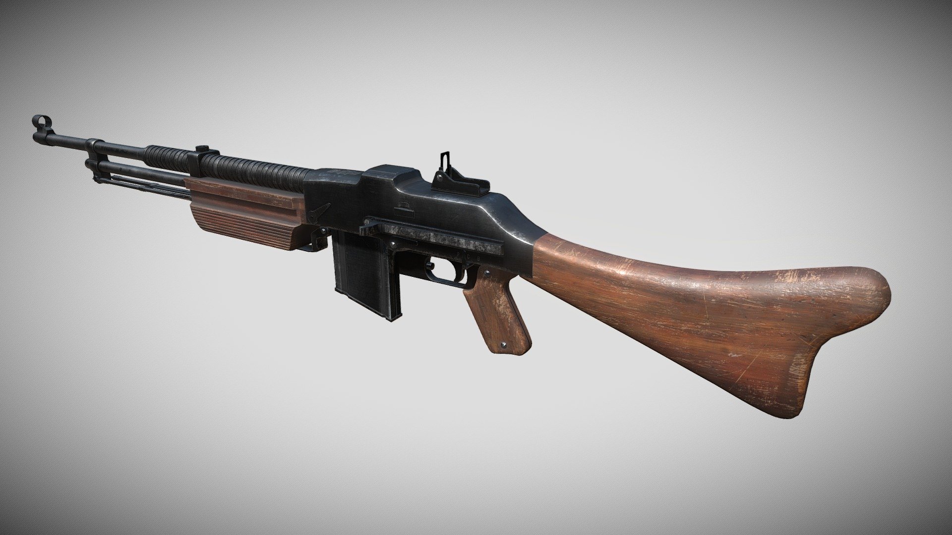 Wz 28 Browning 3d model