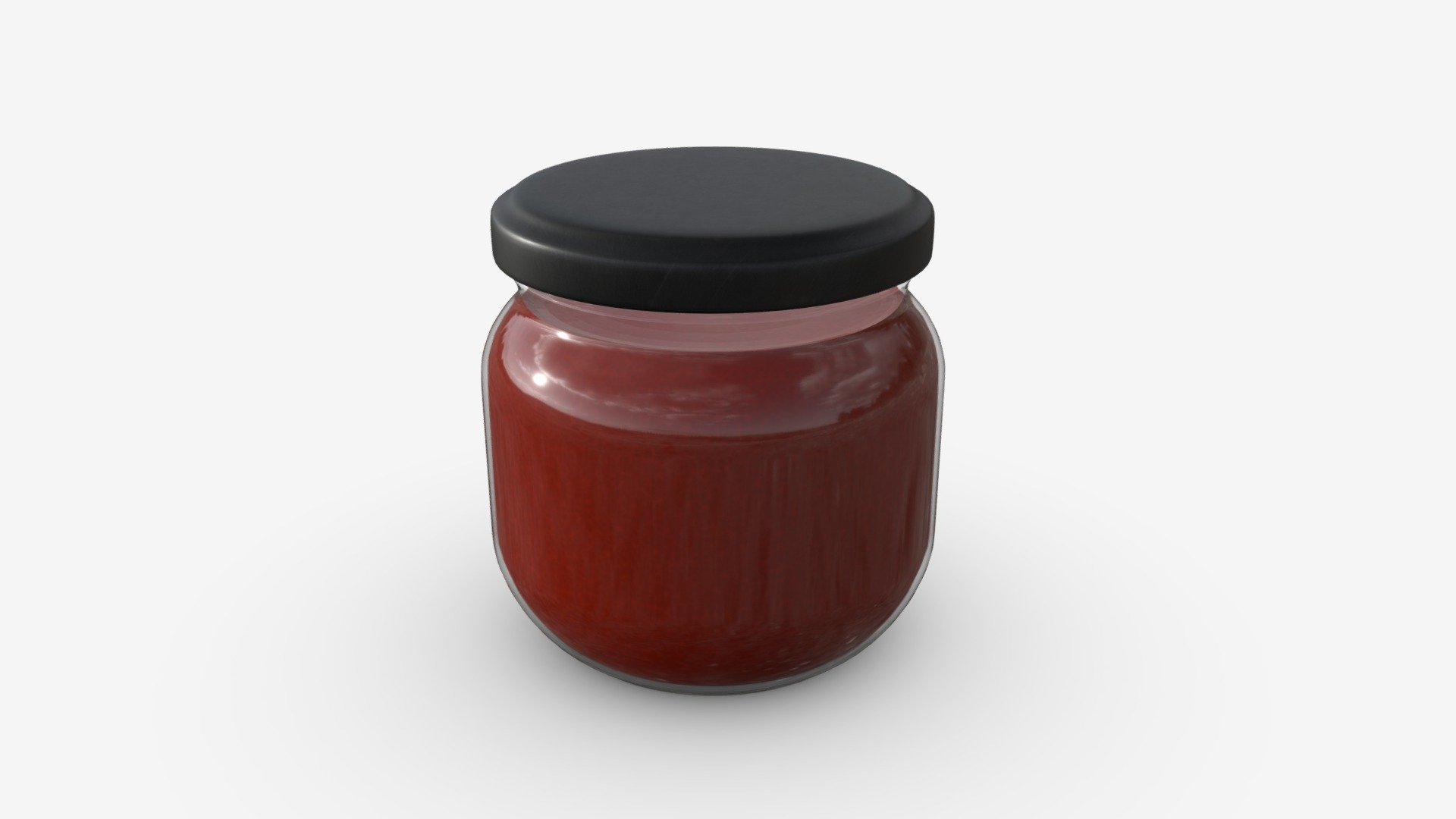 sauce jar 3d model