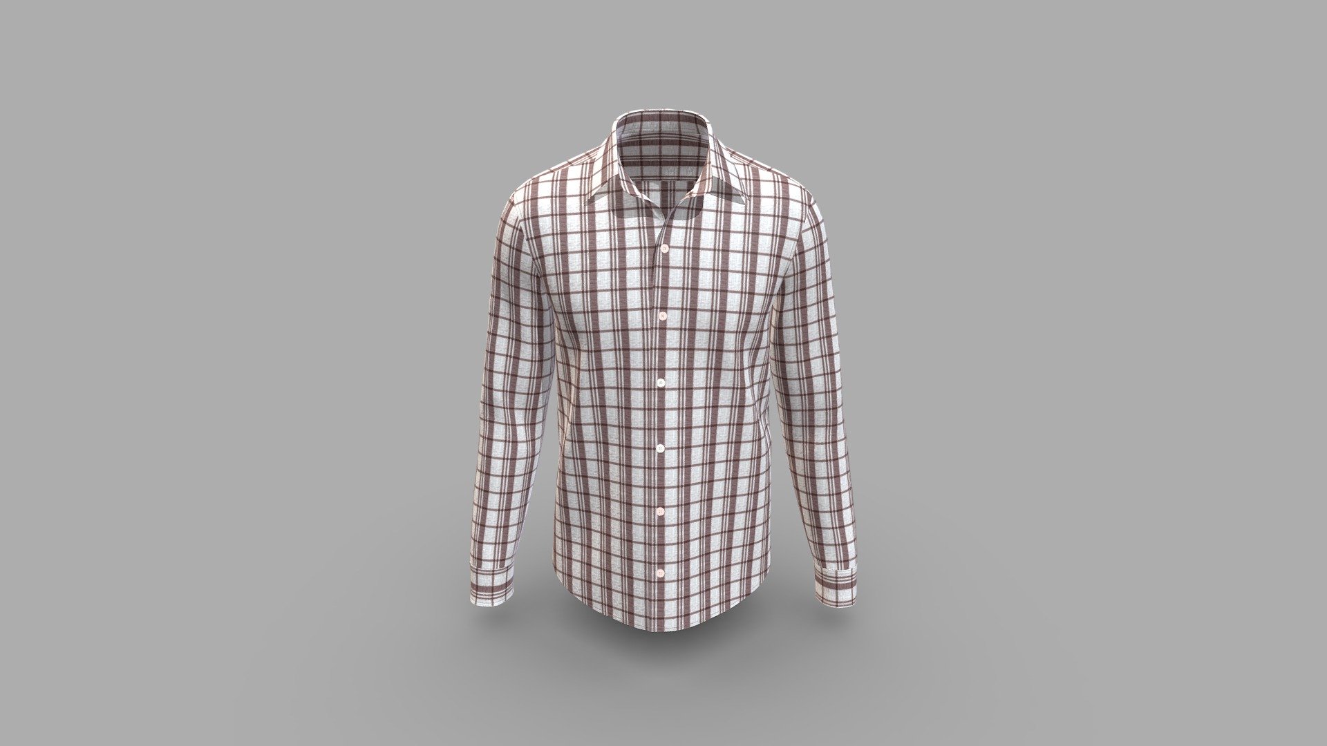 Mens Basic Slim Fit Casual (Low Poly) 3d model