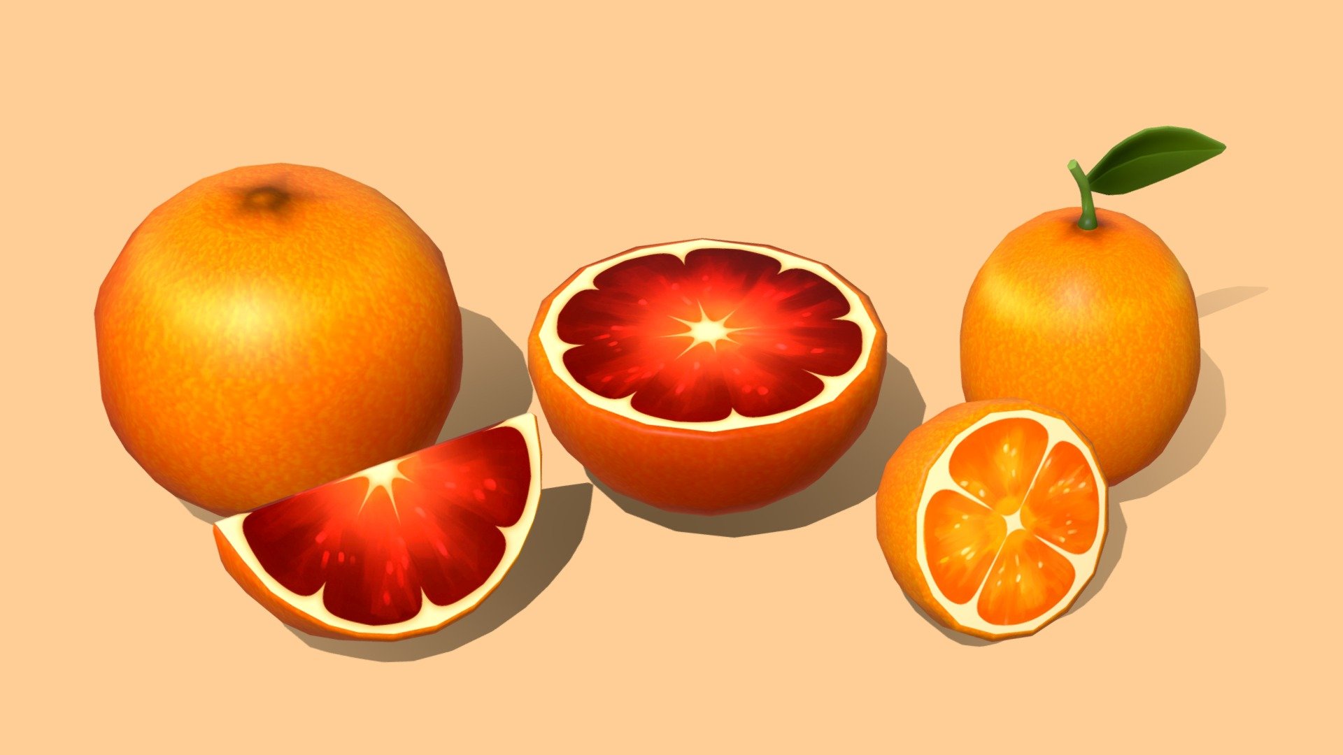 Citrus Fruit 3d model