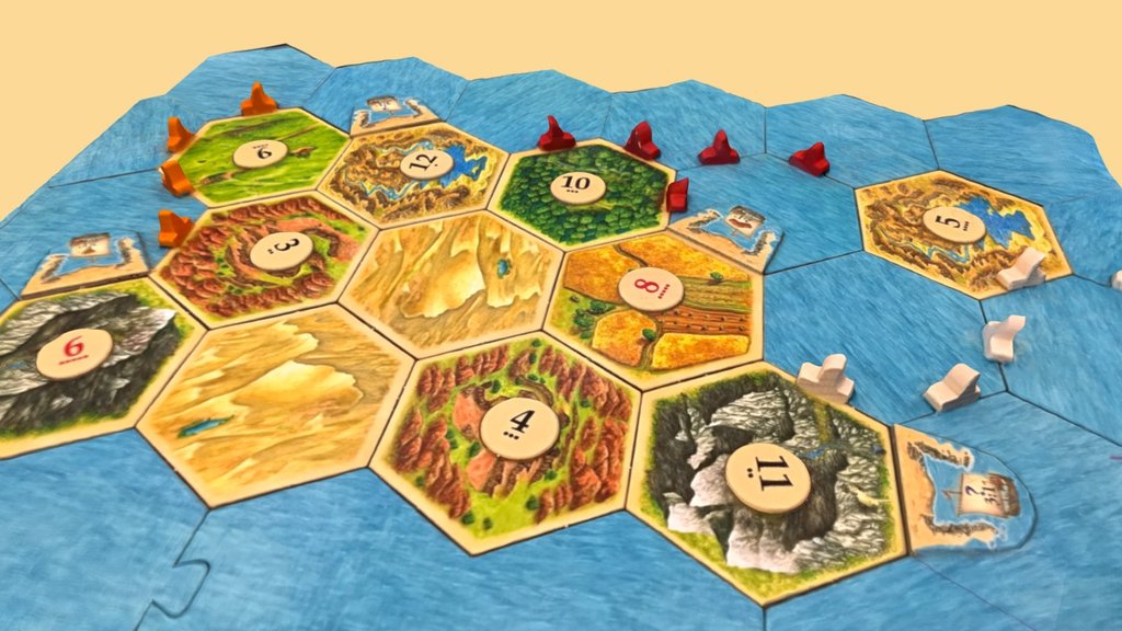 CATAN — BOARD GAME 3d model