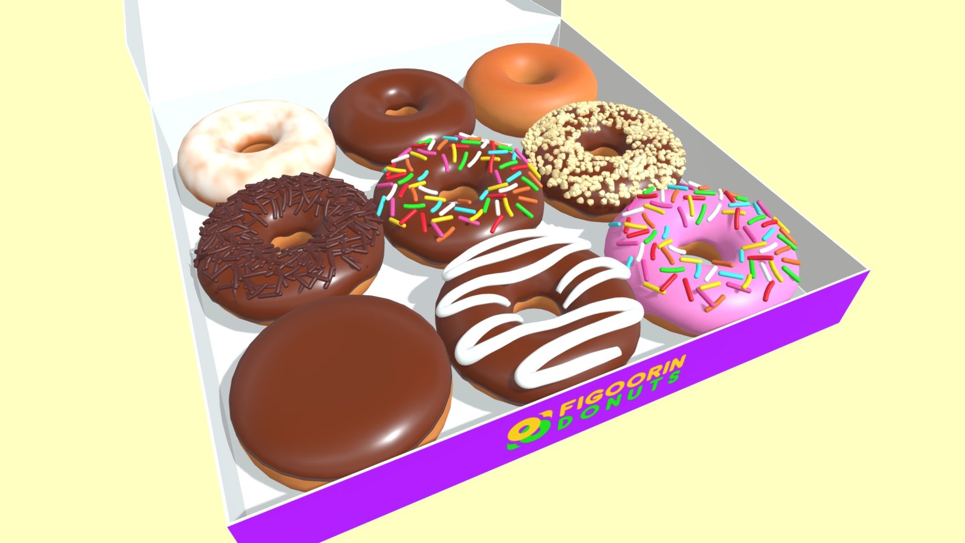 Donut 001 3d model