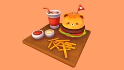 Bear Burger Menu! 🐻🍔🍟