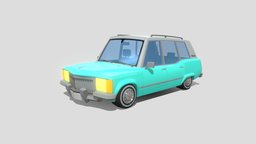 Low poly Wagon