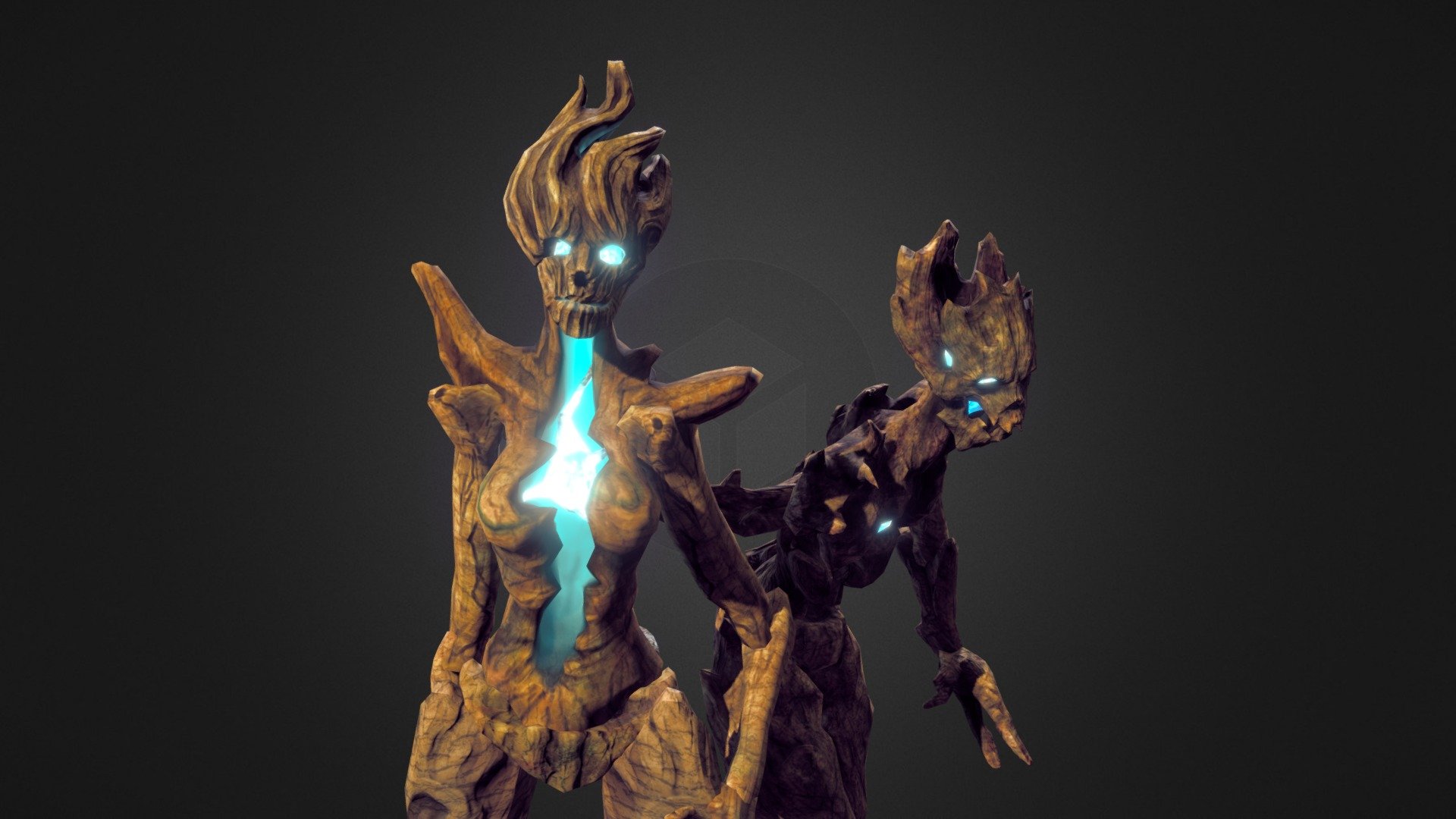 Forest dwellers 3d model